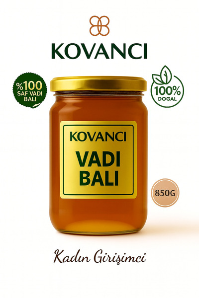 KOVANCI GIDA %100 Doğal Vadi Balı – Katkısız, Saf ve Yayla Lezzeti-Kadın Giri...