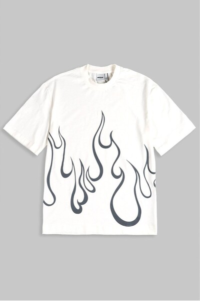 No Future Urban Flames T-Shirt Nf0470Gra