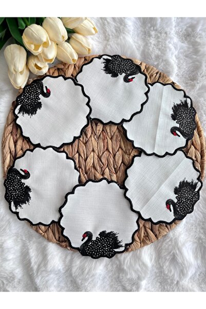 LİNEN 6 Adet Sunumluk Peçete,Kokteyl Peçete,Kahve Yanı Sunumluk,Bardak Altlığı,