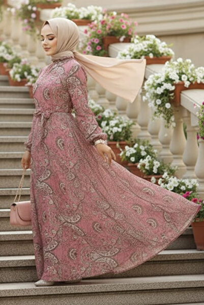 Neva Style Φόρεμα Hijab με σχέδιο λουλουδιών 279081PD