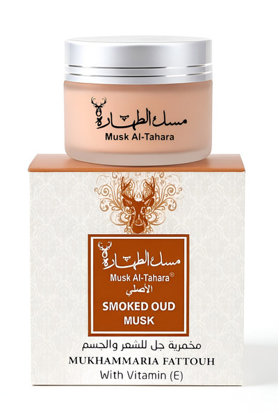 MUSK AL TAHARA كريم معطر ومرطب للشعر والجسم بفيتامين E 50 مل برائحة العود الم...