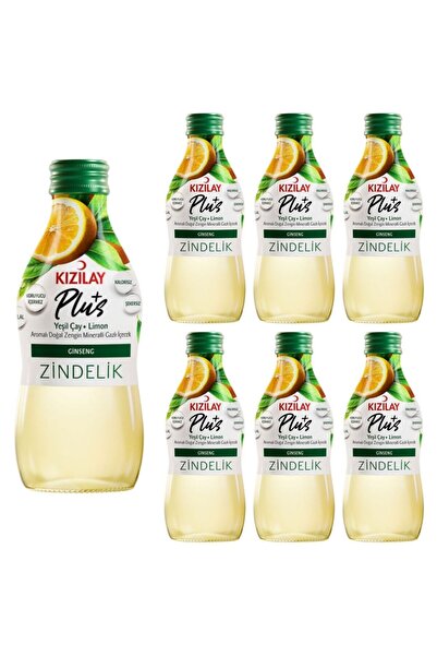 Kızılay Maden Suyu Doğal Yeşil Çaylı Ginsengli Limonlu 200 ml X 6 Adet