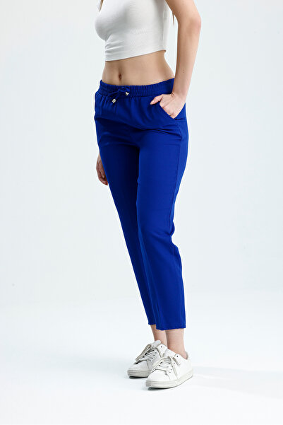 VOICTEC Παντελόνι καρότο με ψηλόμεσο ελαστικό κορδόνι και υφασμάτινες τσέπες