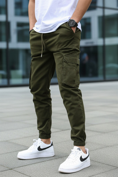 VIKUNYA Men's Premium Quality Cotton Cargo Pants with Side Pockets New Season