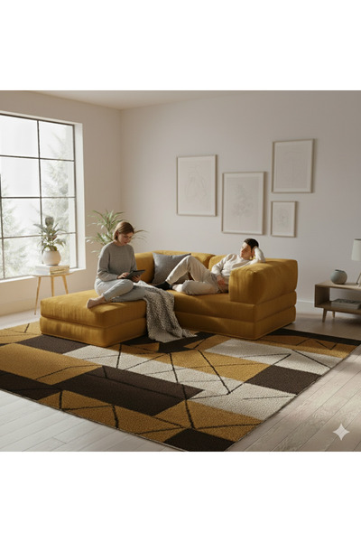 DECHOME 160X160 Köşe Takımı | Köşe Koltuk | Modüler Köşe Takımı | Yataklı L K...