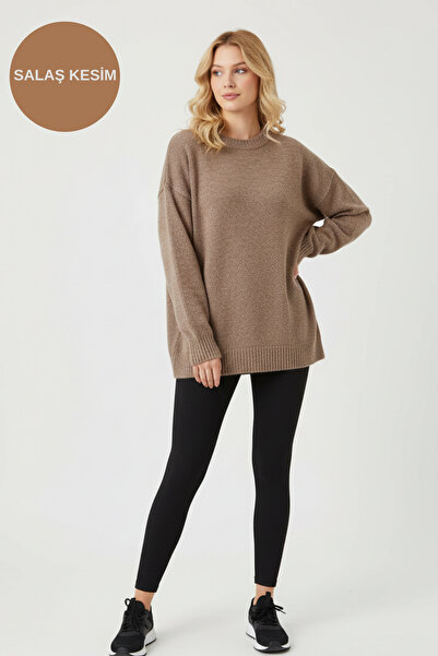 UNCİA OUTDOORS vengeance salaş Bisiklet Yaka Oversize Triko Kazak