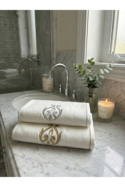 Nur Homing Drop Kadife Havlu 2'li