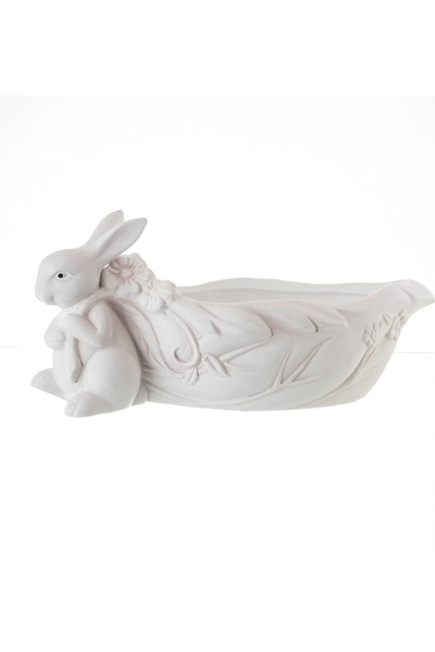 HIC A masterpiece of stone decoration rabbit shape beige color