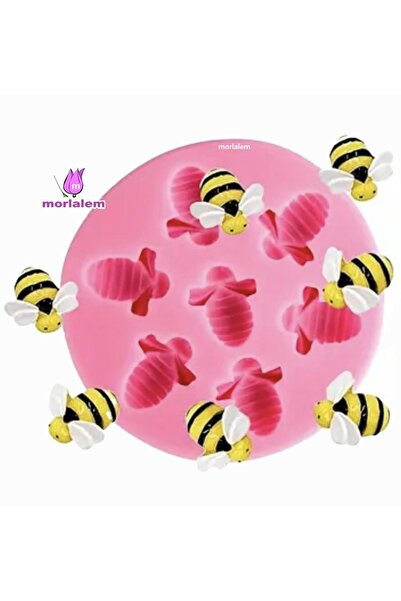 morlalem m 7'li Mini Minyatür Arı Silikon Kalıp K-1251, Kokulu Taş Sabun Alçı...