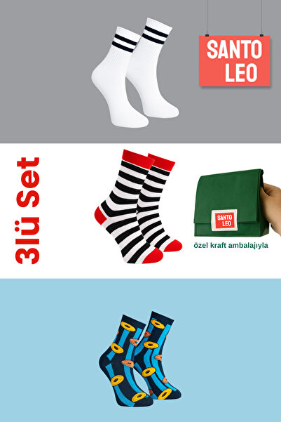 SANTO LEO مجموعة جوارب خاصة مكونة من 3 قطع