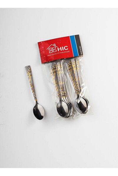 HIC 12-Piece Stainless Steel Teaspoon Set