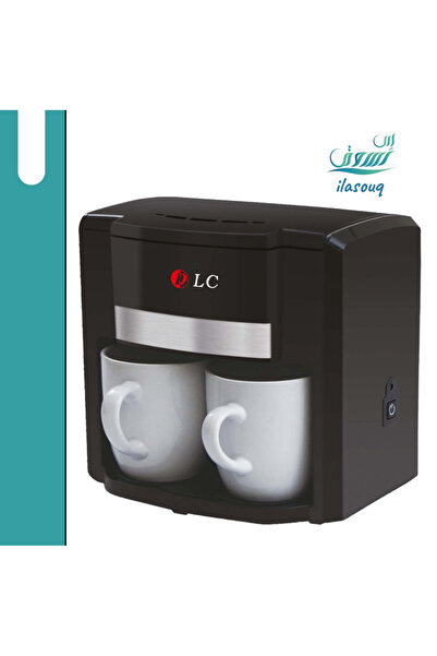DLC Coffee Maker with Two Porcelain Cups