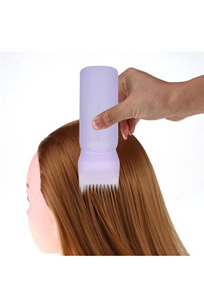 SSMEDIA Sticlă aplicatoare cu pieptene pentru vopsirea părului – aplicare uni...