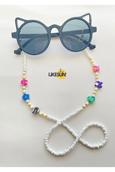 LiKESUN HOME Beaded Children's Glasses Strap Glasses Cord