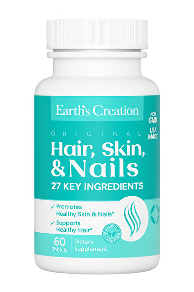 Earth's Creation البيوتين للأظافر والبشرة والشعر 1000 ملغ