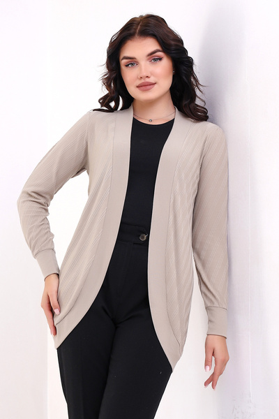 Şiir Bumpe Femei Textura moale bumbac moale Fusta ovală cu mânecă lungă din material subțire Cardigan elastic și caftan din jacquard - nurcă