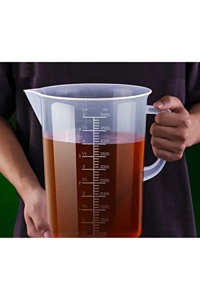 Platox Ölçü Kabı No 4 5,00 Lt Kırılmaz Polikabon Plastik