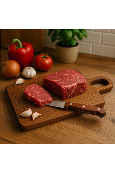 WoodBay Handmade Corrugated 100% Walnut Wood Pasta Shaping-Cutting Board 25X19 cm Double-Sided Use