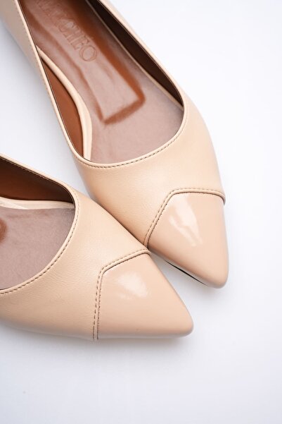 marchéo Margaret Kadın Nude Rugan Babet Ayakkabı