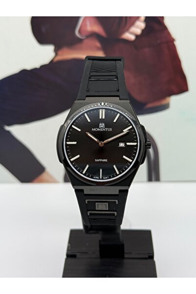Momentus Black Ultra Slim Men's Watch with Sapphire Crystal 3 Atm Water Resis...