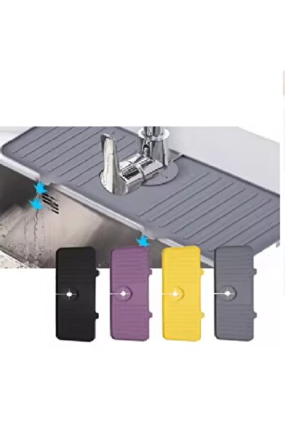 Genel Markalar Aveo 1 Adet Gri / Sarı Renk Mutfak Banyo Lavabo Kenarı Silikon...