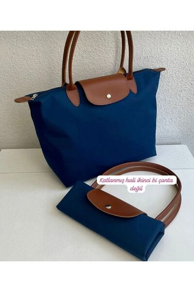 GAMZELİRENKLERİM Waterproof Women's Hand Shoulder Bag m Navy Blue