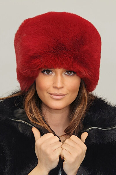 Mağazam Online Nadýchaná hustá chlupatá plyšová čepice z umělé kožešiny Dámsk...