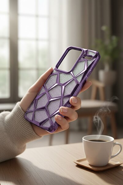 batuteknoloji Xiaomi Redmi Note 13 Pro Plus 5G Simli Lazer Viole Prizma Silik...