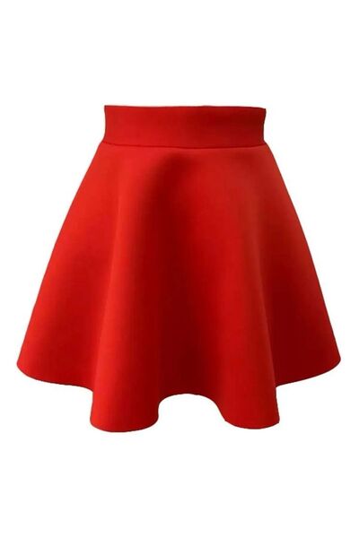 KedyKids Double Red Straight Skirt for Girl