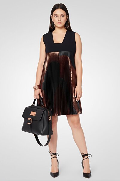 Stella McCartney Women V-Neck Sleeveless Mini Dress, Black