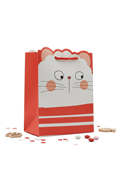 repro design 18x23 Geantă cadou din carton cu șnur Geantă drăguță pentru petr...