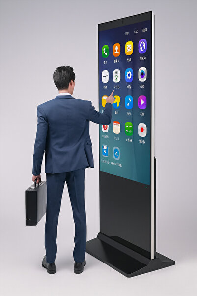 Grand City Media شاشة إعلانات رقمية| تعمل باللمس مقاس 55 بوصة