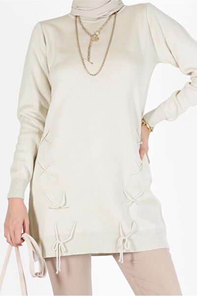 Alvina TIE-DETAILED KNITWEAR TUNIC 42044