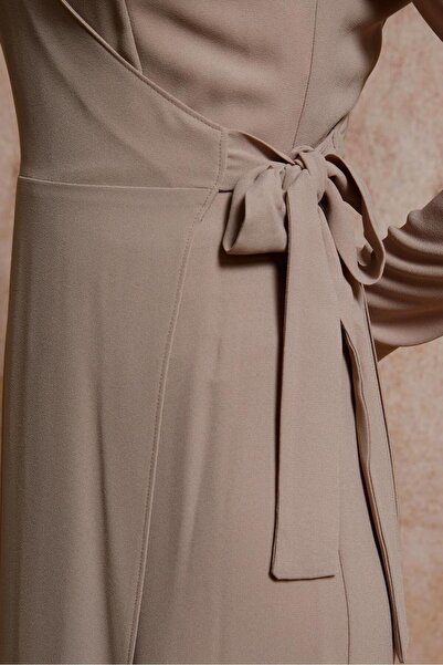 Alvina Ολόσωμη φόρμα Crepe - Λεπτομέρεια δεσίματος, Μοντέλο 42885