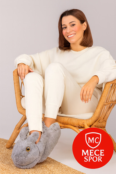 PUFYDIX MECE SPORT Γυναικείες βελούδινες παντόφλες κουνελιού – Παντόφλες για το σπίτι, Χειμερινές, Μαλακές, Δώρο,