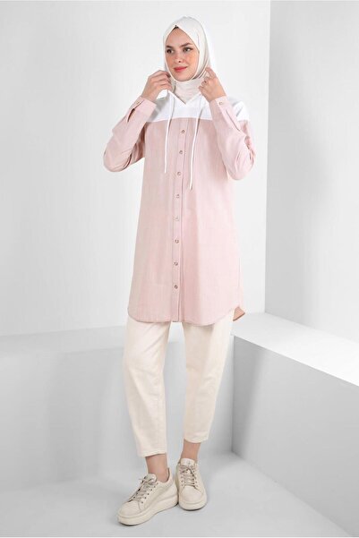 Alvina Βαμβακερό τουνίκ με κουκούλα - 43854