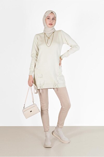 Alvina TIE-DETAILED KNITWEAR TUNIC 42044