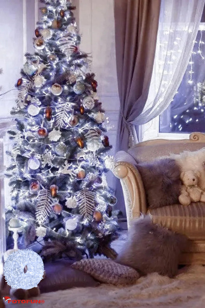 Generic Instalație de Crăciun, liniară, 50M, 240 LED-uri, culoare alb rece