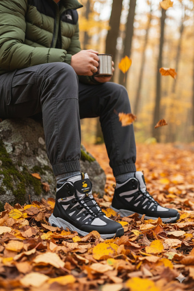 Konfores 2225-Jamper Anatomical Non-Slip Sole Soft Shell Outdoor Trekking Men's Zippered Sports Boots