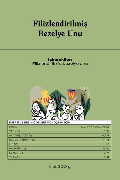 THE GOOD WİLD Filizlendirilmiş Bezelye Unu | Glutensiz Un | Vegan | Yüksek Lif | Glutensiz Ürün | 300 Gr