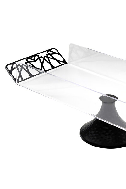 ALQANNAS Acrylic serving dishes with a base, available in large and medium sizes, of very high quality.