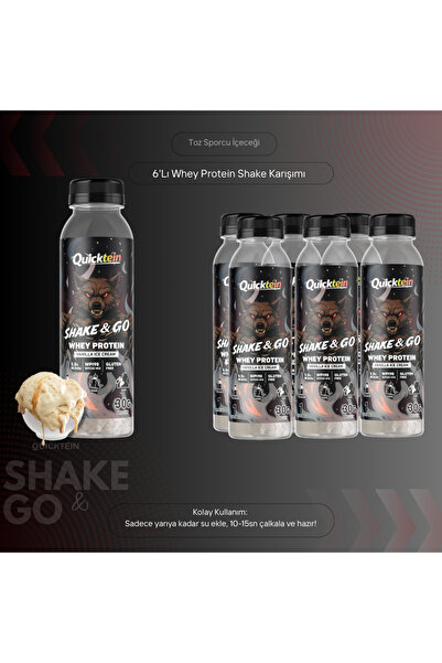 Quicktein - Shake & Go 40g Whey Protein - 6lı Paket