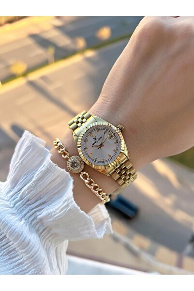 Daniel Klein Çelik Kordon 2 Yıl Garantili 30 Mt Suya Dayanıklı Kadın Kol Saati+Bileklik BDK.13846.4