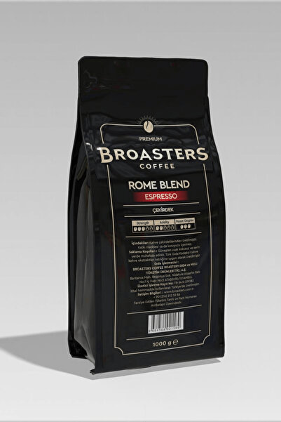 Broasters Coffee Broasters 1 kg Espresso Whole Bean Coffee Rome Blend
