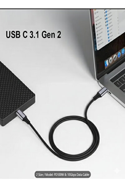 FUJISHKA Type-C to Type-C Cable (1 Meter) – 100W USB 3.1 Metal Housing
