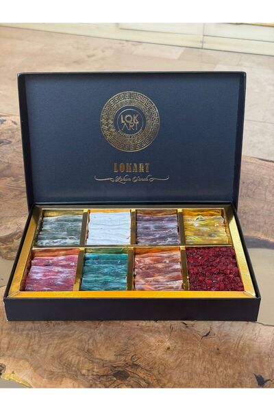 LokArt صندوق هدايا مختلطة من حلويات اللقمة الخاصة بالعثمانية |   1.25 كيلوغرام