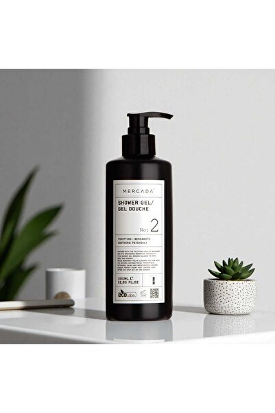 Mercada Siyah No 2 Purifying and Soothing Shower Gel 380 ml – Bergamot ve Patçuli Özlü Duş Jeli