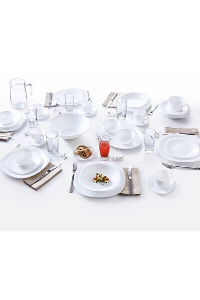Luminarc Carine White Pit Dinner Plate 6 Pcs 21cm