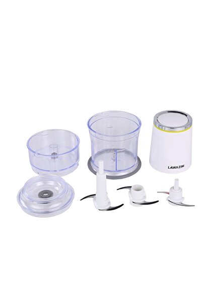 Lawazim Electric Chopper 700ml - 400W Dual-Blade Food Chopper for Vegetables & Meat