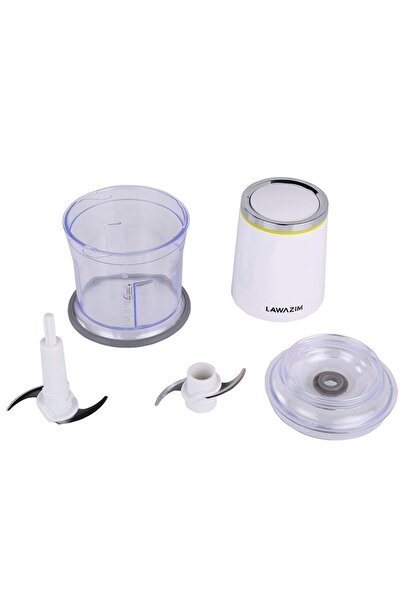 Lawazim Electric Chopper 500ml - 400W Dual-Blade Food Chopper for Vegetables & Meat